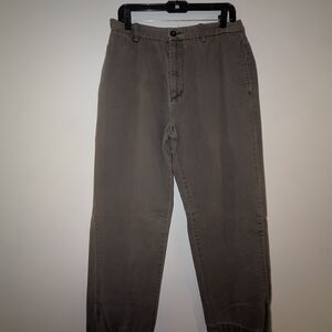 Nautica Clipper Relax Fit Brown Mens Pants 33 X 32